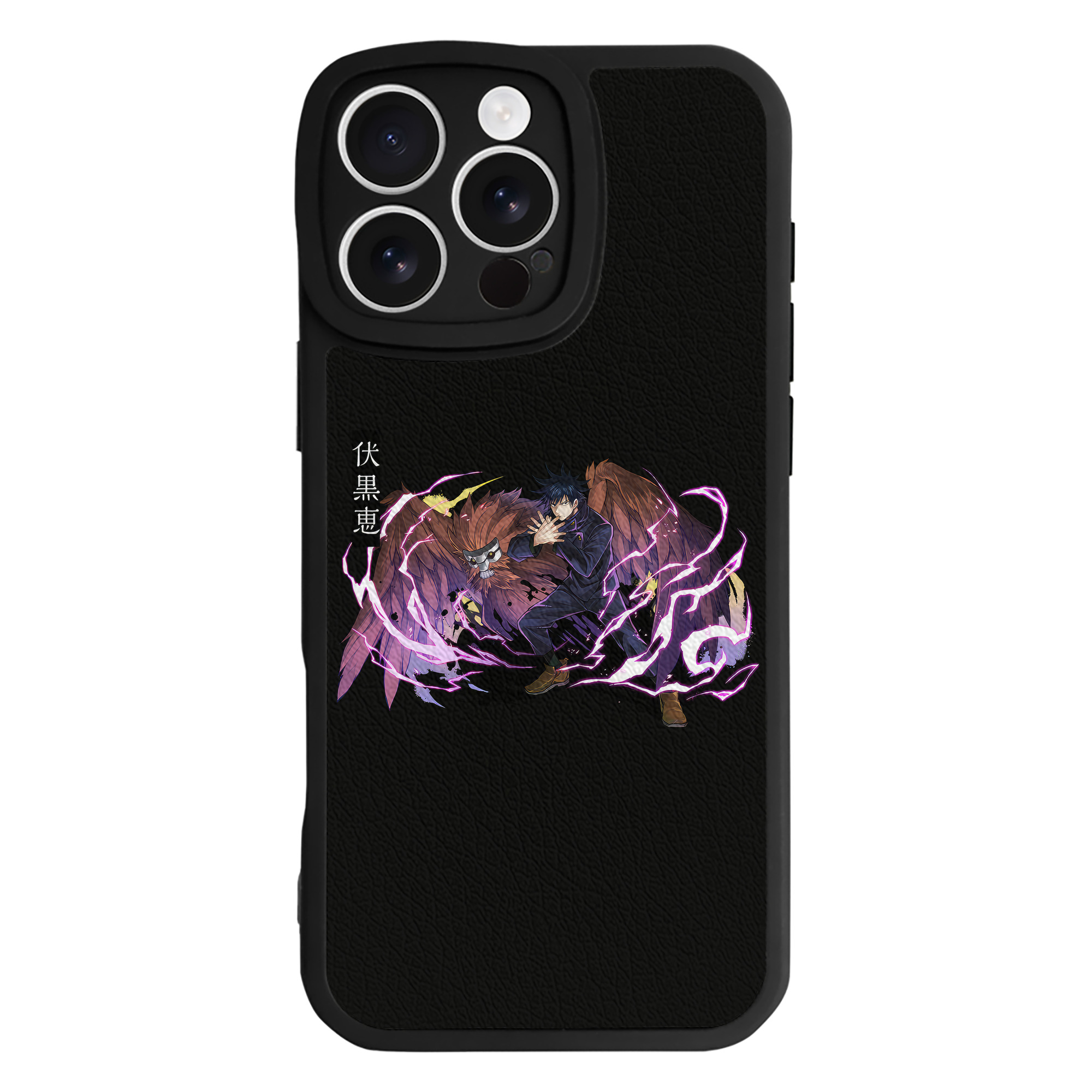 （画像用） 呪術廻戦 Jujutsu Kaisen 【iPhone 16シリーズ対応】シリコンスマホケース（レザー調） 材質：シリコン